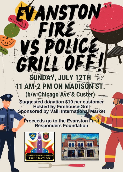 Evanston Fire vs Police Grill Off